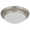 Nuvo 25W Flush Mount Twist & Lock Fixture, LED 14 in. Brushed Nickel Finish Frosted Glass 62/688 - alternate 1